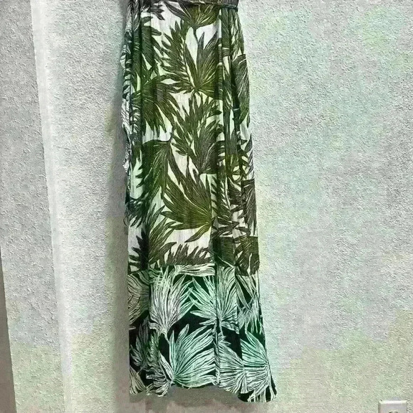 1. State tropical print ruffle maxi wrap dress, Size Large - Picture 6 of 9